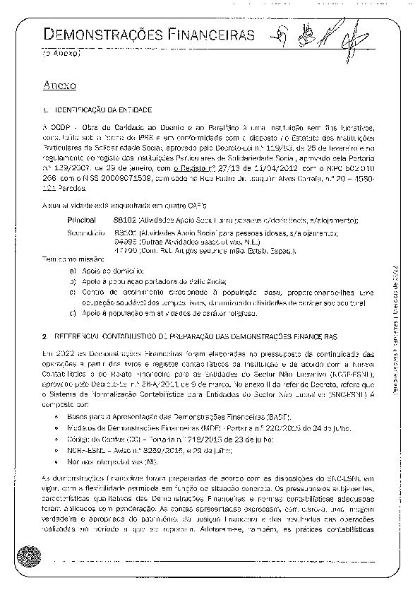 PDF de Anexo Demonstrações financeiras 2022