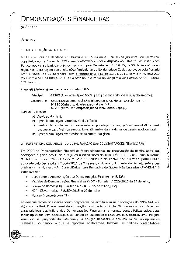 PDF de Anexo e demonstrações financeiras 2020